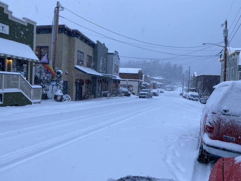 Jim Cooper offered a photo of downtown Coupeville in the snow.
