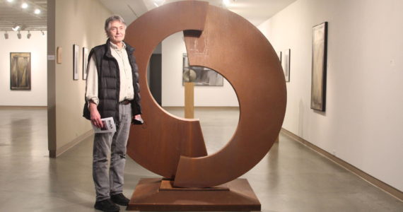 Photo by Karina Andrew/Whidbey News-Times
Richard Nash stands in his exhibit “Consonance” at the Museum of Northwest Art in La Conner.