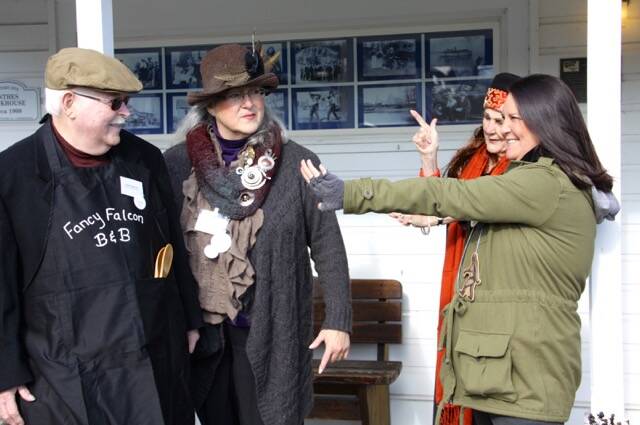During Langley Mystery Weekend, sleuths are free to question the cast of suspects, who often get quite inventive with their costumes. (Photo provided)