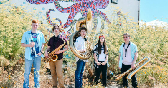 Photo by Genevieve Ramey
From left, Jake Bailey, Oliver Abercrombie, Colton Gehring, Mya Grymes and Ethan Tang play in Kick-Brass.