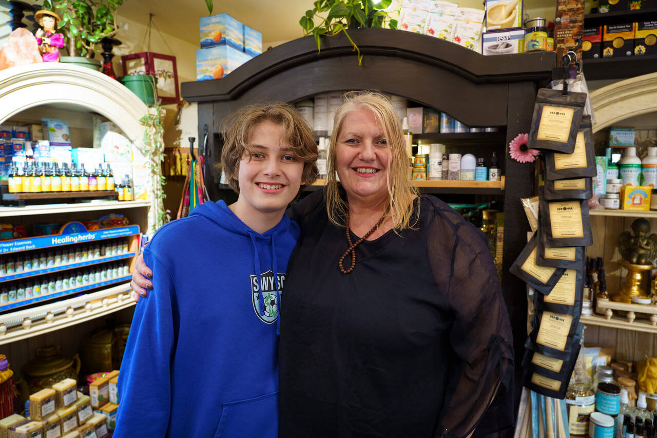Photo by David Welton
Cheryl “Cherub” Zimmermann with her 14-year-old son, Atom.