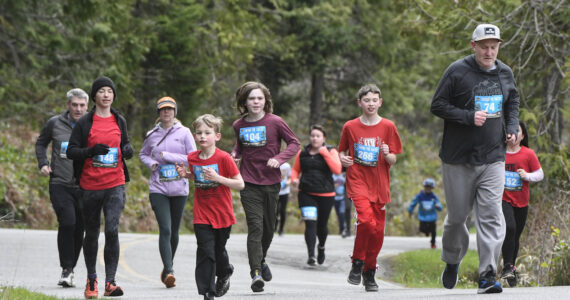 Photo by Michael Shroyer
Participants run during the