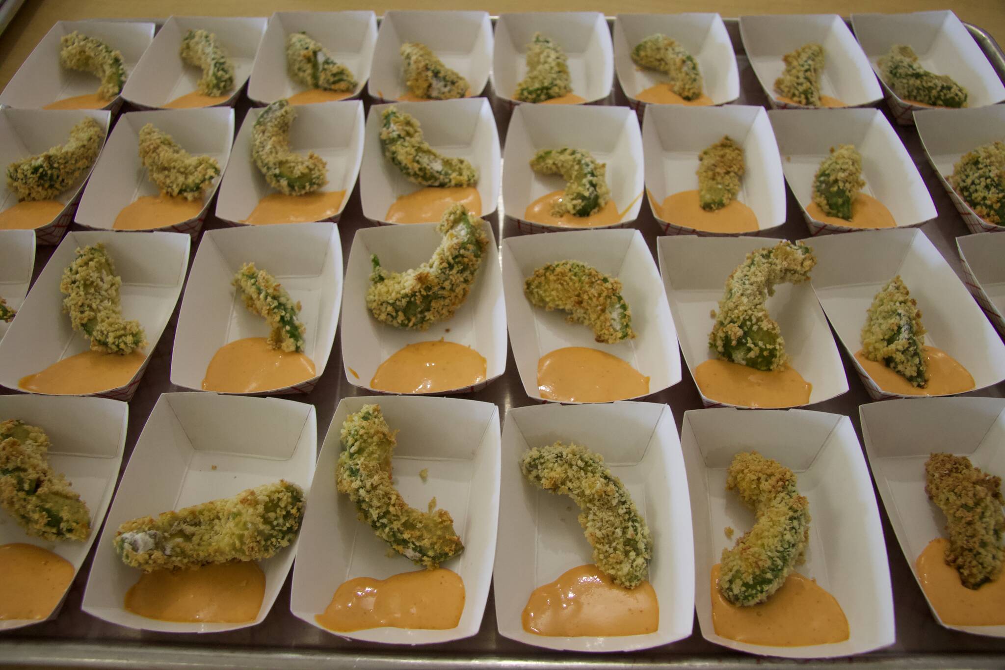 Breaded avocado fries with sriracha mayo dip won first place in the Future Chef competition. (Photo by Rachel Rosen/Whidbey News-Times)