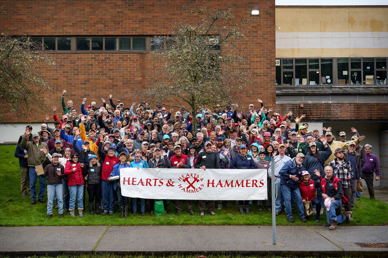 Just over 300 volunteers participated in this year’s annual day of service for South Whidbey Hearts and Hammers.