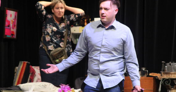 Photo by Karina Andrew/Whidbey News-Times
Wes Moran plays Ben, a grad student who finds himself caught in the middle of Gail and Sarah's sometimes tempestuous mother-daughter relationship.
