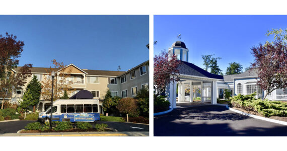 Together, Regency on Whidbey (left) and Regency Coupeville (right) offer a full continuum of care to residents on Whidbey Island, including Independent Living, Assisted Living, Memory Care, Respite Care. Skilled Nursing and Rehabilitation.