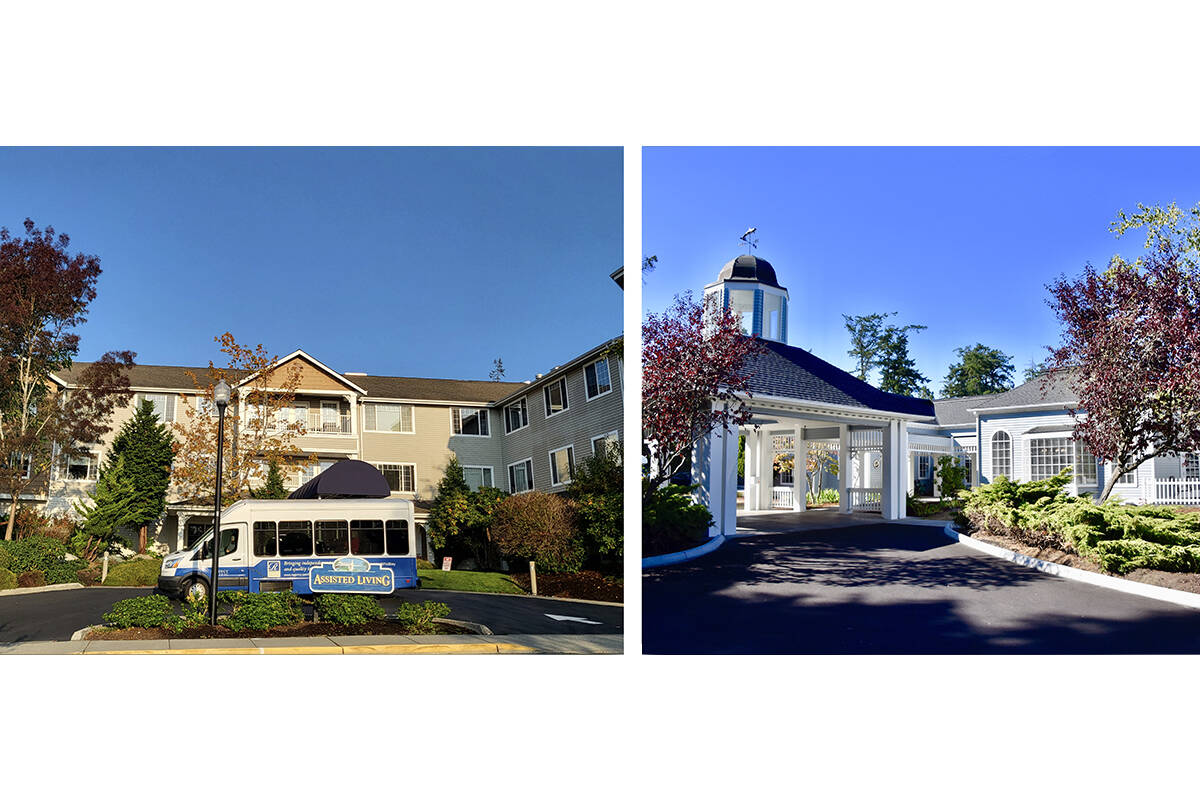 Together, Regency on Whidbey (left) and Regency Coupeville (right) offer a full continuum of care to residents on Whidbey Island, including Independent Living, Assisted Living, Memory Care, Respite Care. Skilled Nursing and Rehabilitation.