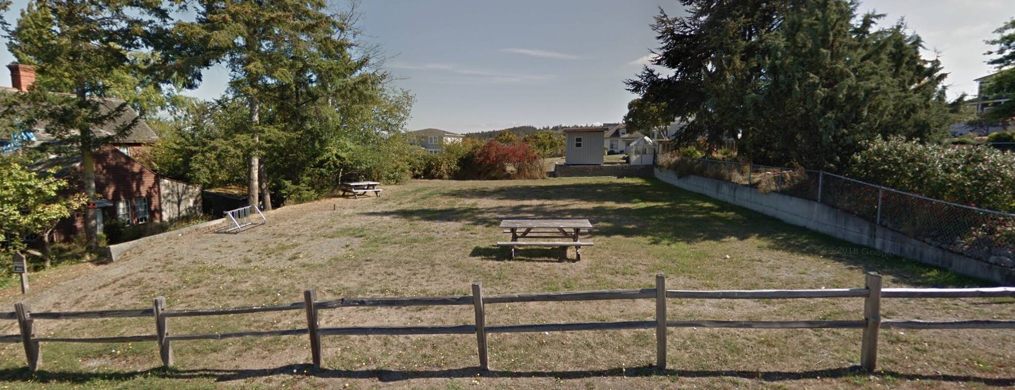 The Johnson lot is located between Haller House and Cook’s Corner Park. (Google Maps Image)