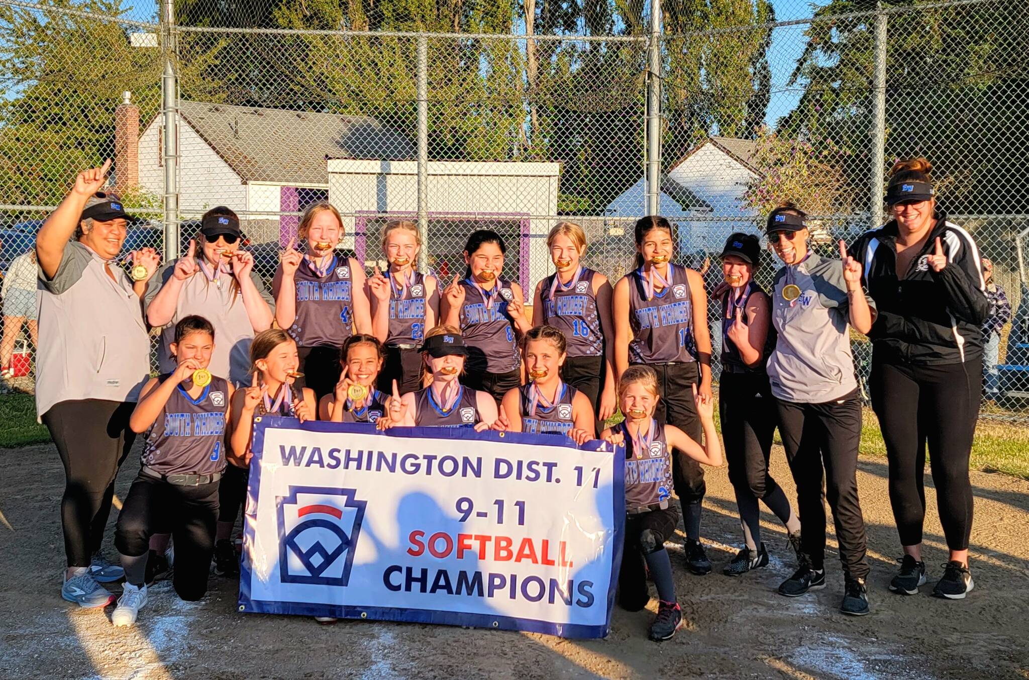 Photo provided
The South Whidbey Little League Fastpitch 9-11 team will be playing in the state tournament July 22.
