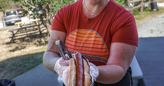 Lisa Carvey is the sole operator of the Braeburn Wiener Wagon. (Photo by David Welton)