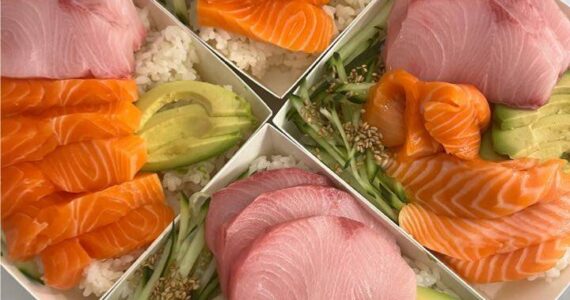Hamachi and salmon sashimi bowl. (Photo provided)