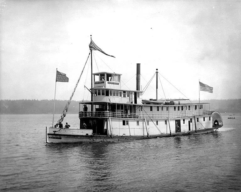 The 1888 sternwheeler Henry Bailey was named in honor of Capt. Henry Bailey who was born and grew up at Cultus Bay (then Bailey Bay). Among her crew was a young purser named Joshua Green, who soon became a steamboat magnate and was later the founder of People’s National Bank of Washington. (Photo provided by South Whidbey Historical Society)