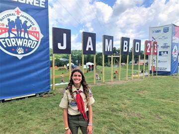 Photo provided
Isabella "Isa" de Souza Oliveira Mc Fetridge at the 20th National Jamboree in West Virginia.