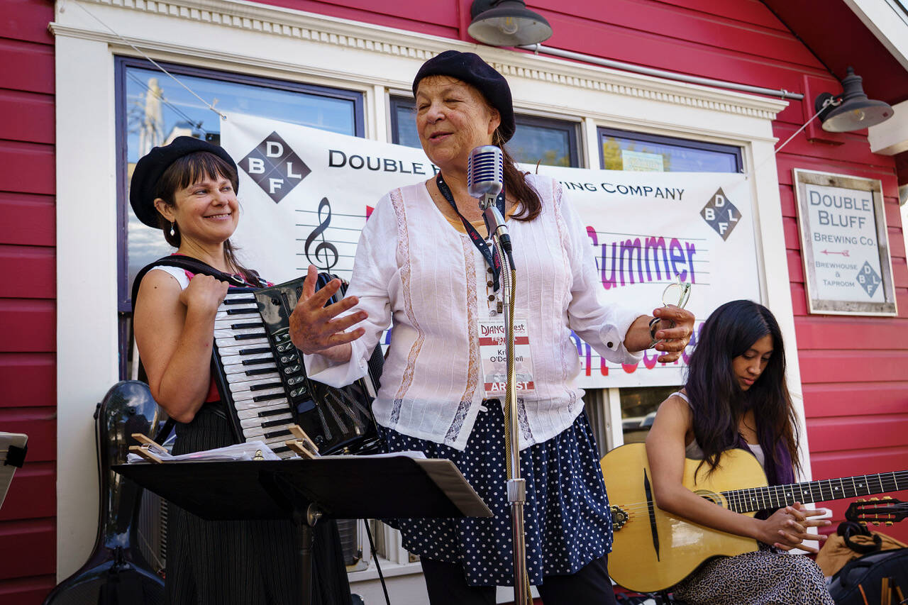 Photo by David Welton
Kristi O’Donnell’s all-women band, Cafe Impromptu, will play at Djangofest Northwest.