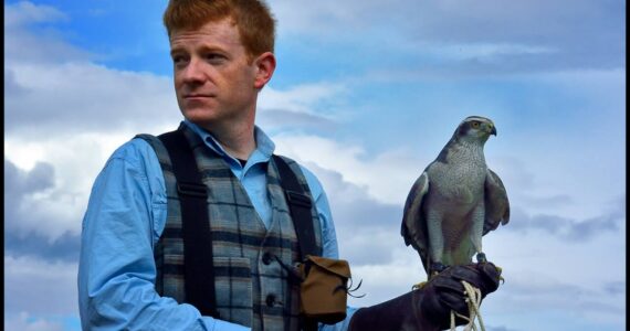 Aaron Allred will lead a demonstration at Whidbey Raptor Day. (Photo by John M. Deir)