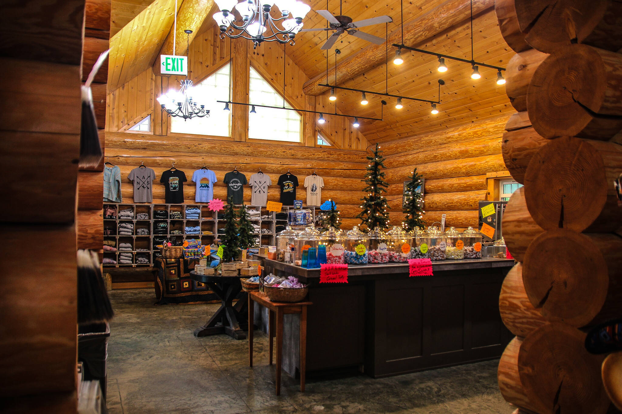 The store has kept its lodge-like interiors. (Photo by Luisa Loi/Whidbey News-Times)