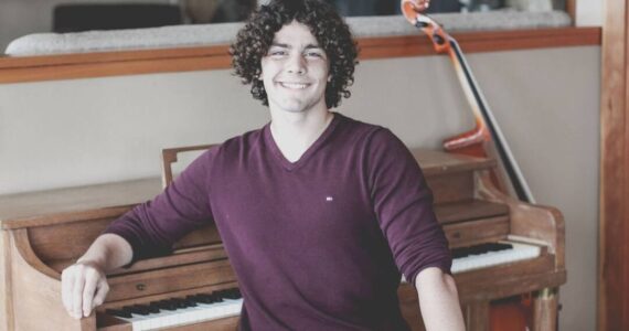 Photo provided
Grant Steller, an 18-year-old Coupeville High School graduate, is a freelance composer who writes digital orchestral music for films.