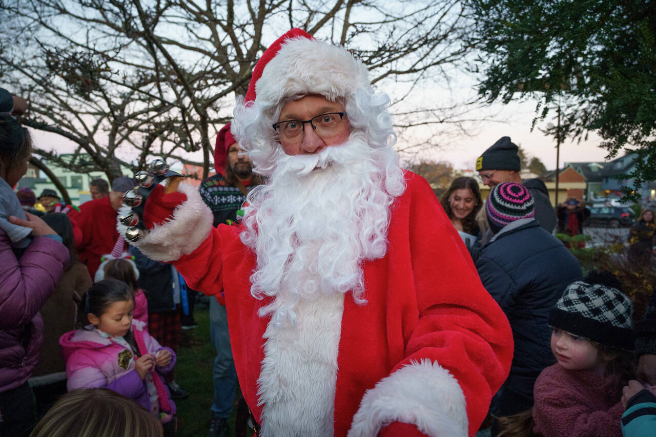 Santa Claus (Mark Stewart Cassidy) brought plenty of festive cheer to the event. (Photo by David Welton)