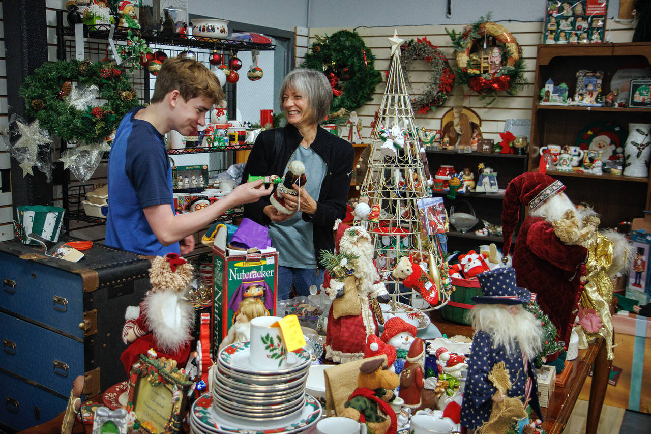 Good Cheer’s two thrift stores are great places to find Christmas decorations and other knick-knacks. (Photo by David Welton)