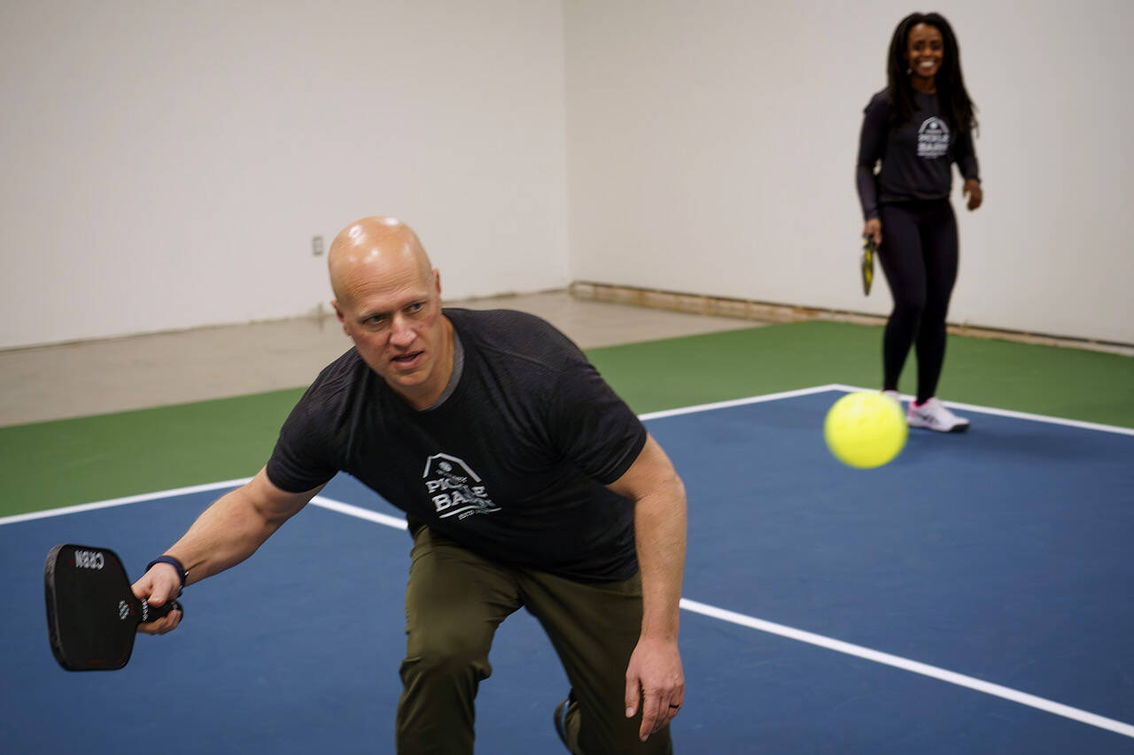 Paul and Abi Tschetter have opened Whidbey Island’s very first pickleball club, Whidbey Pickle Barn. (Photo by David Welton)