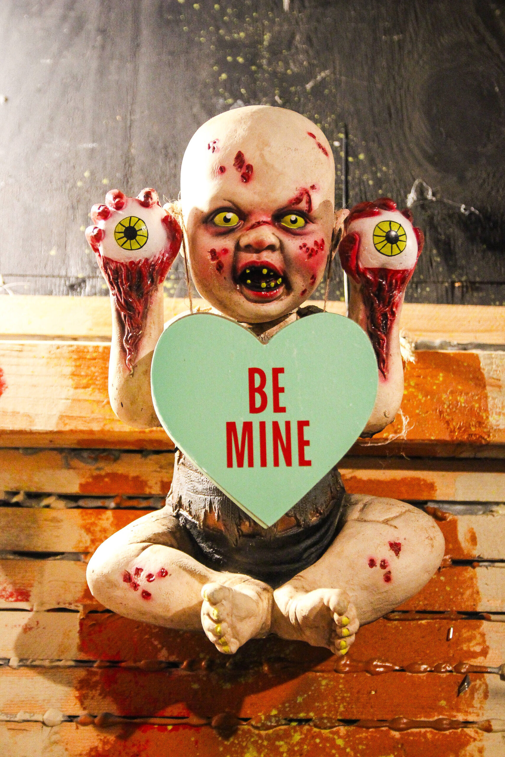 Possessed babies enjoy celebrating Valentine’s Day as well. (Photo by Luisa Loi)