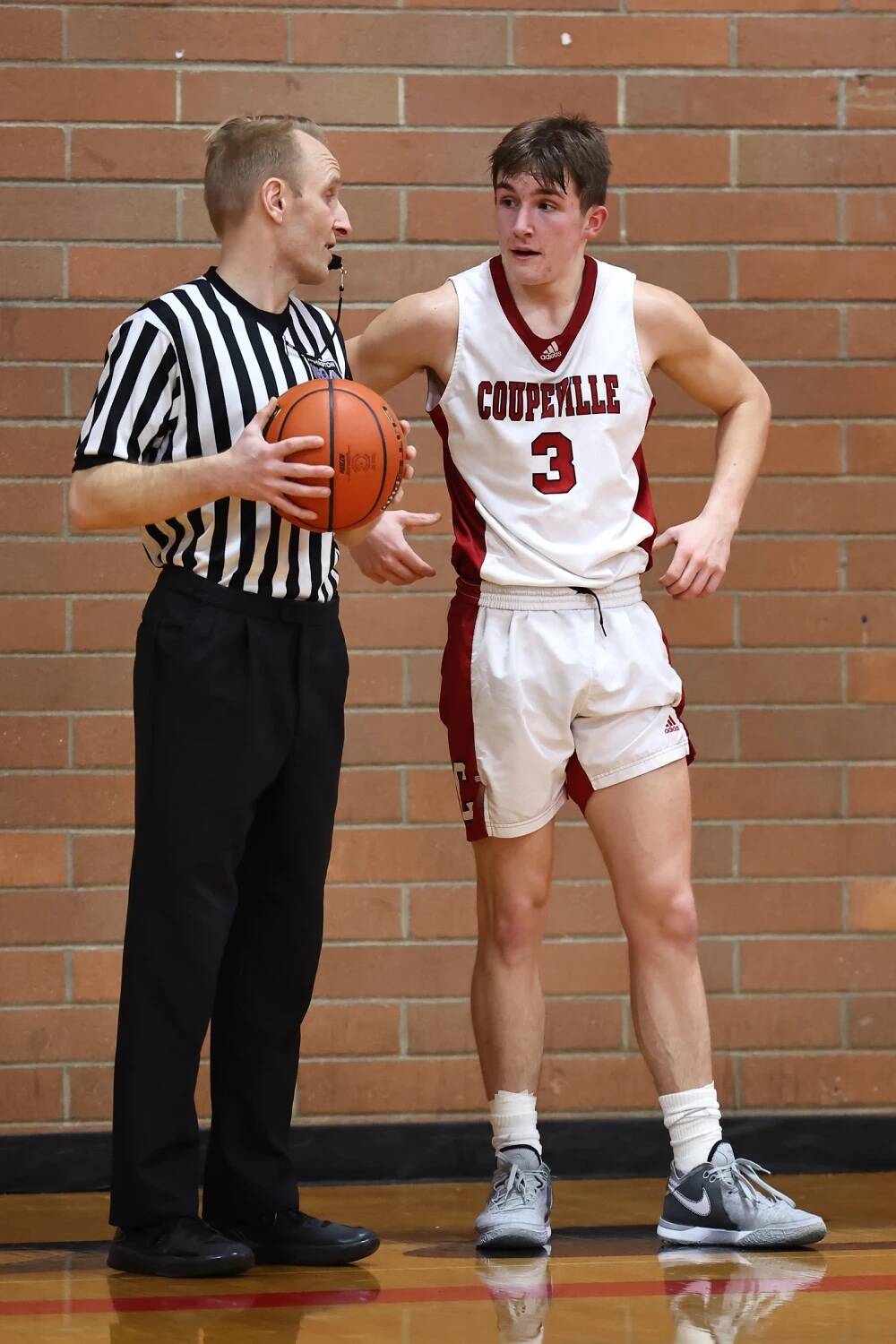 Photo by John Fisken
Logan Downes was picked as an All-State player by the Washington Interscholastic Basketball Coaches Association