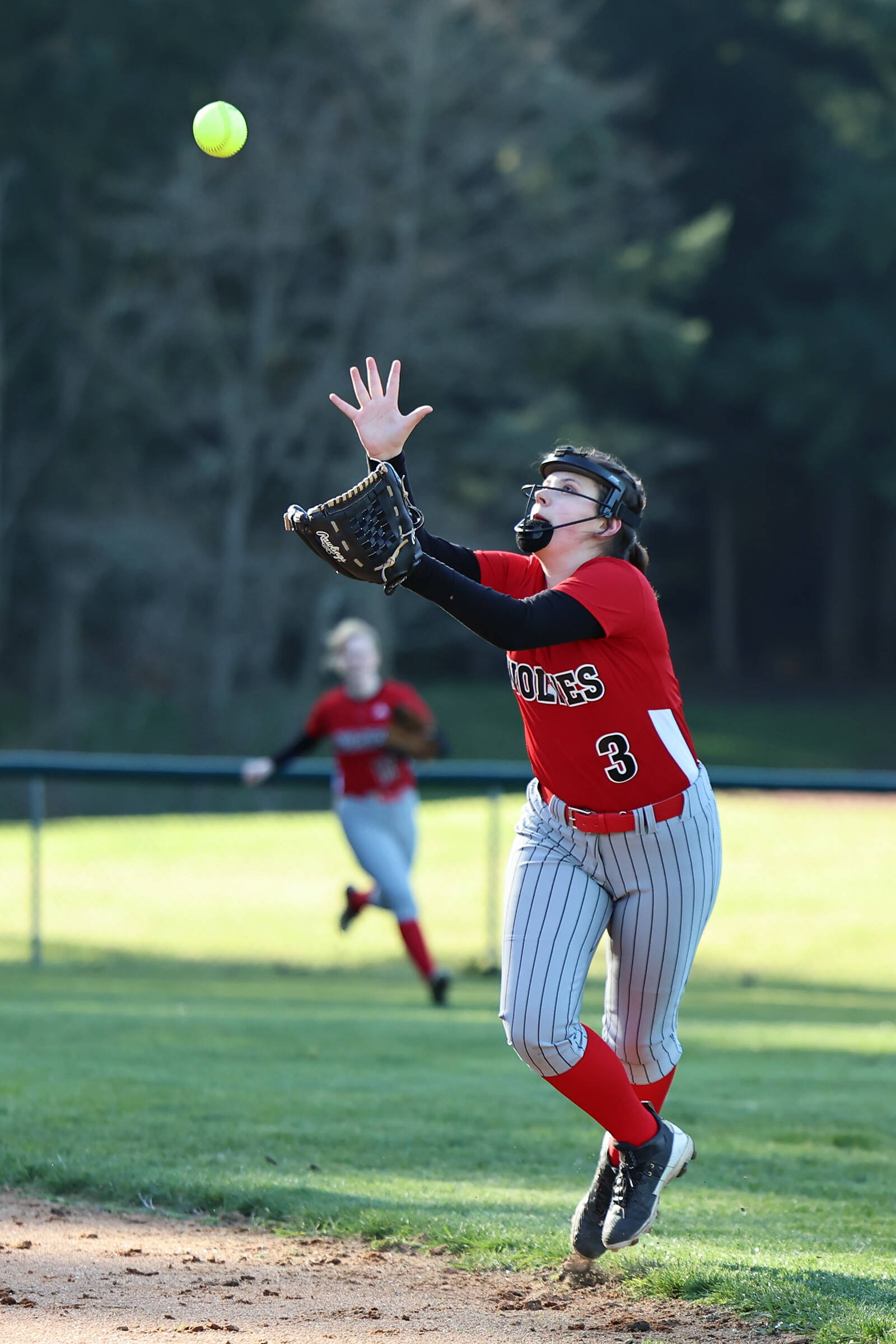 Sydney Van Dyke is one of three 8th graders already starting for an undefeated high school team. (Photo by John Fisken)