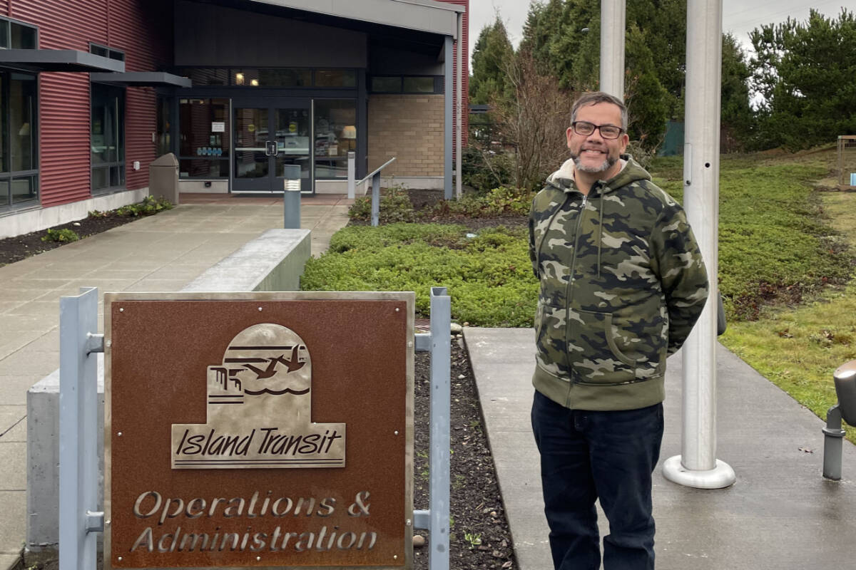 Veteran James, ‘bridges the gap’ between veterans and their community with help from Island Transit.