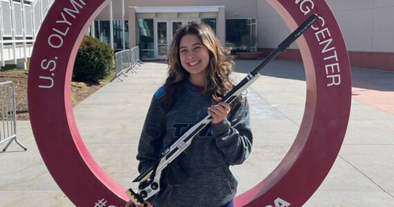 Photo by Victor Zarate
Oak Harbor shooter Victoria Zarate competed in the Junior Olympics that took place April 1 through 3 in Colorado Springs, Colo.