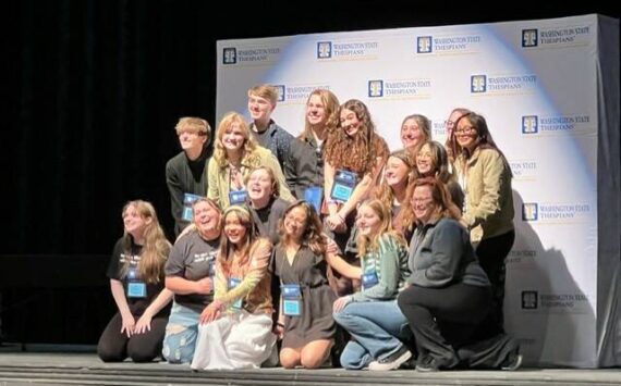 Photo provided
Thespian troupe 6307, from Oak Harbor High School, attended the Washington State Thespian Festival in March.