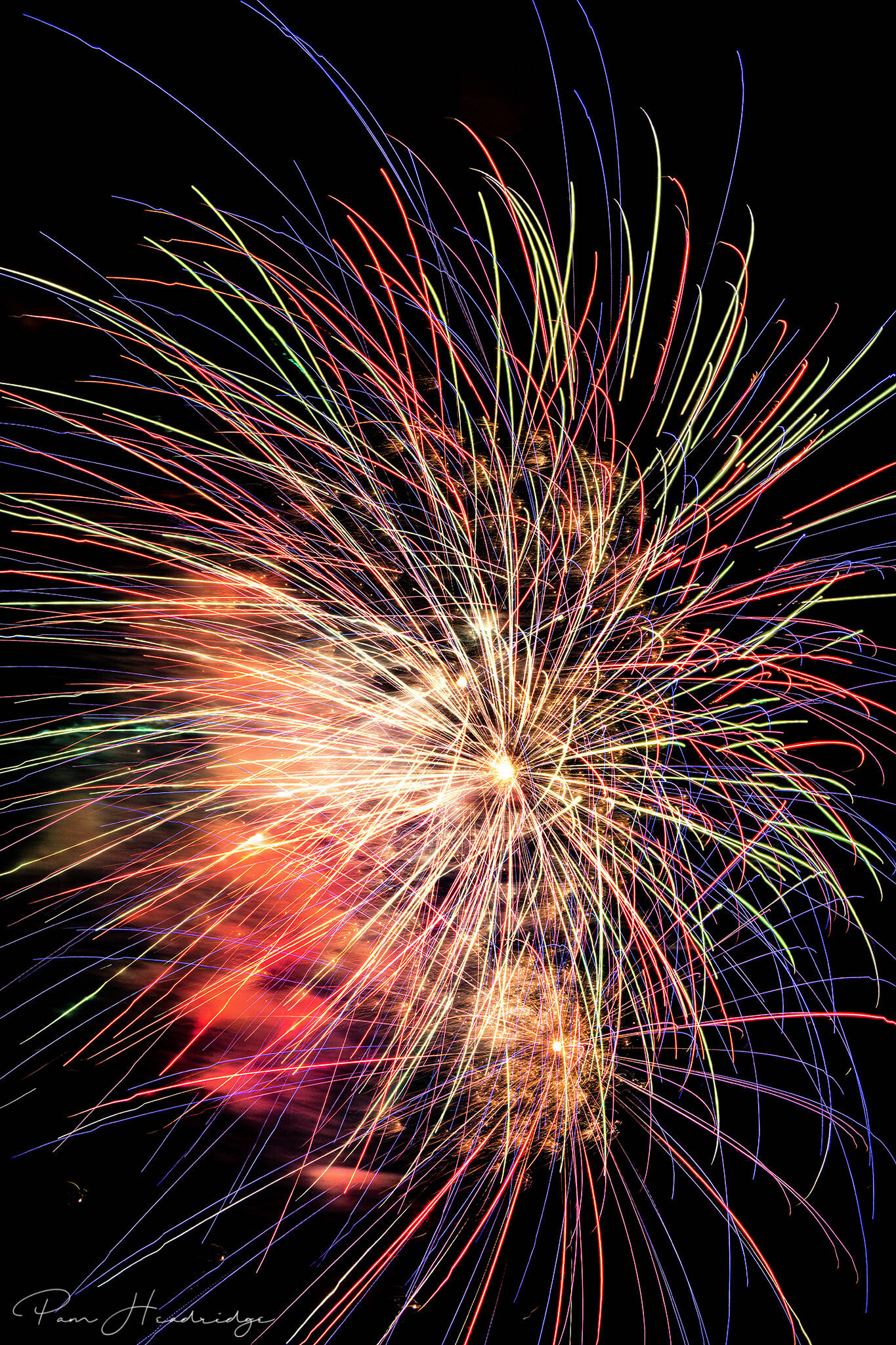 Pamela Davis Headridge took this photo of the fireworks at Windjammer Parks 2023 celebration.