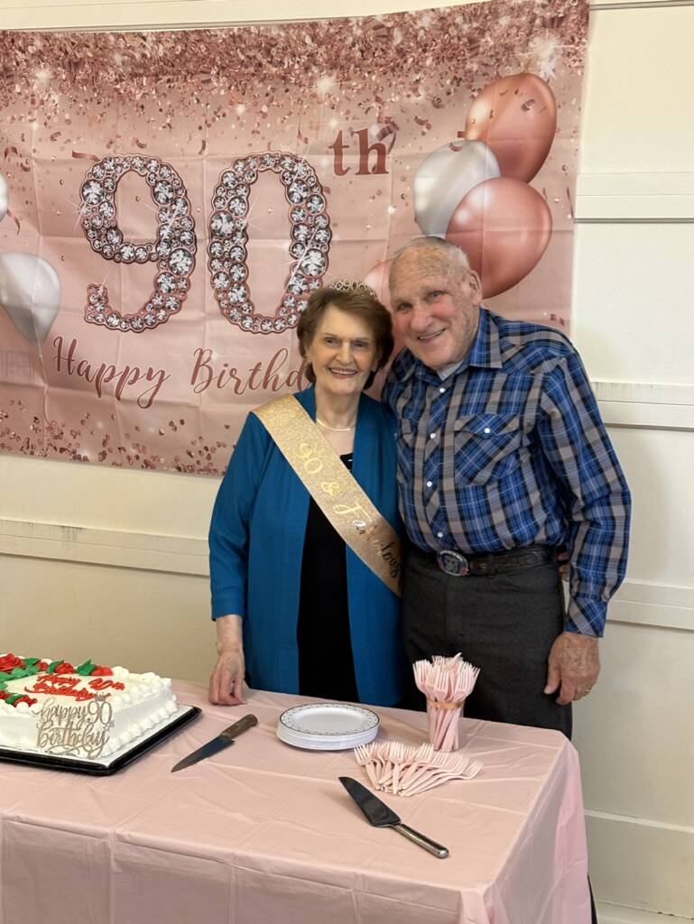 Gerry and Norm Haveman at Gerrys 90th birthday party in August 2024.