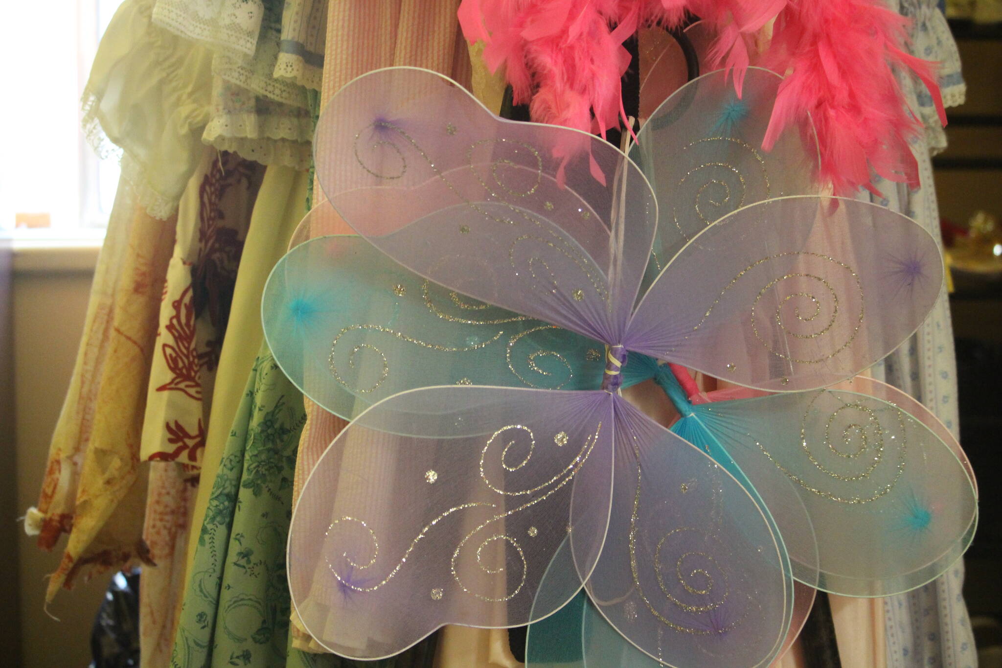 (Photo by Marina Blatt) Find fairytale-worthy costumes at the garage sale and let your imagination run wild.