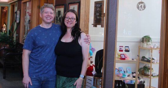 Photo by Marina Blatt
Co-Founders Kate Kilpatrick and Paul Rose smile outside of their storefront
