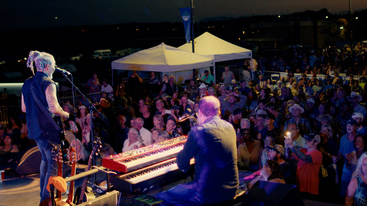 (Photo by Nathan Hamer) LeRoy Bell & His Only Friends playing on the East stage in Oak Harbor.