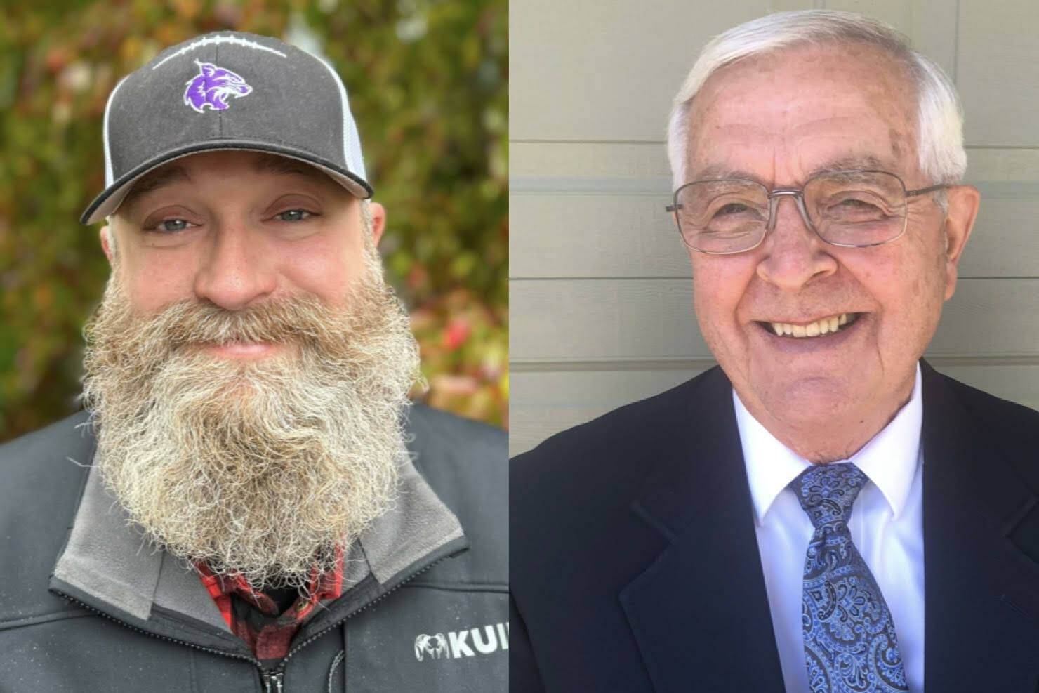 Photos provided. 
Nienhuis, left, and Miller, right, both care about keeping firefighters training up to standard, despite their different backgrounds.