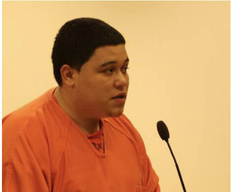 Christopher Malaga speaks in court 10 years ago.