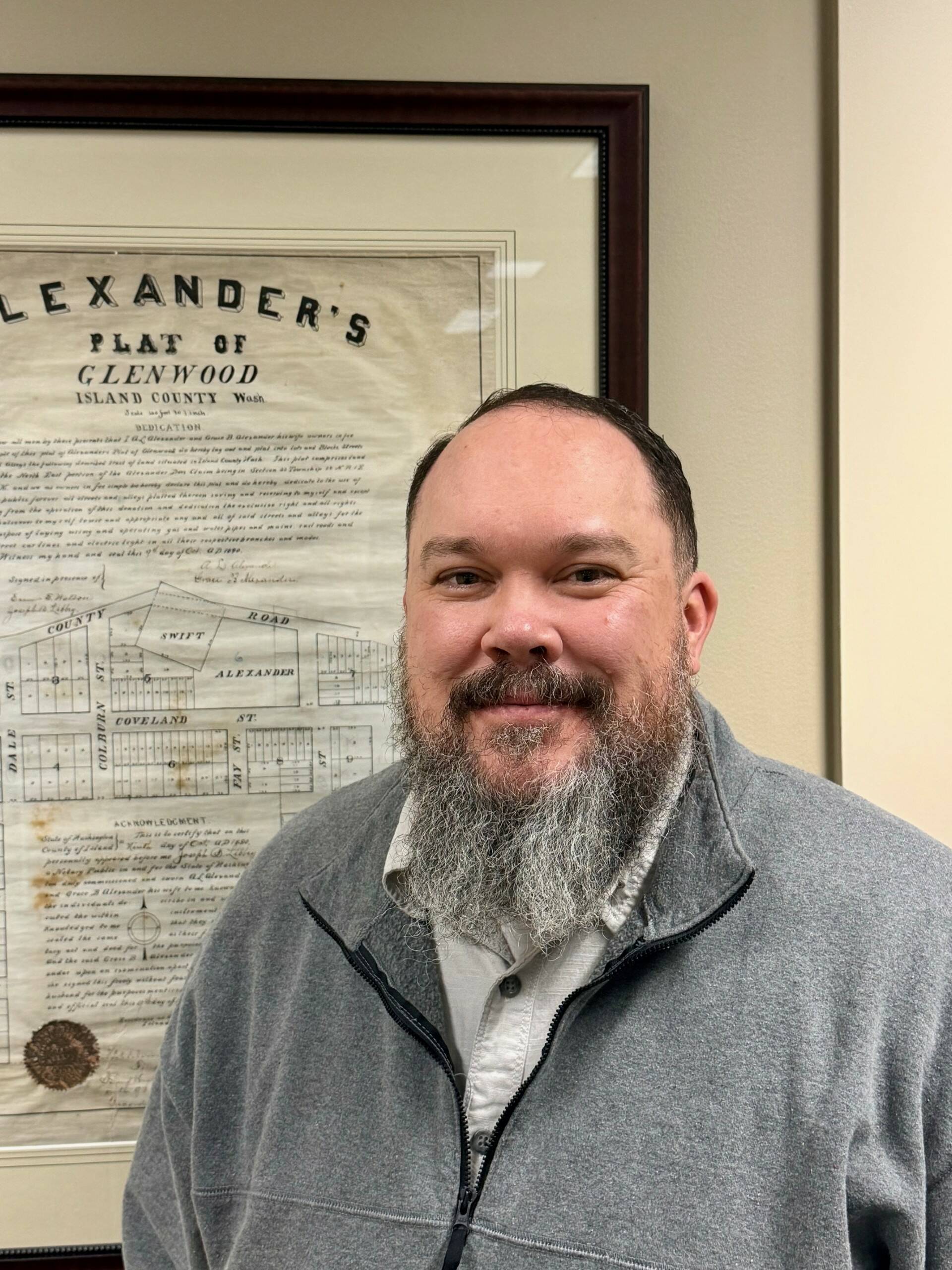 Photo provided. Josh Pitts first day with the Town of Coupeville was Oct. 20.