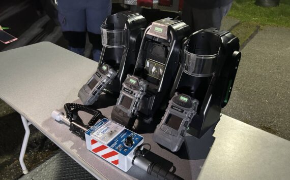 Photo by Allyson Ballard
With the approximately $22,000 grant, North Whidbey Fire and Rescue purchased three five-gas detectors and a hydrocarbon detector.