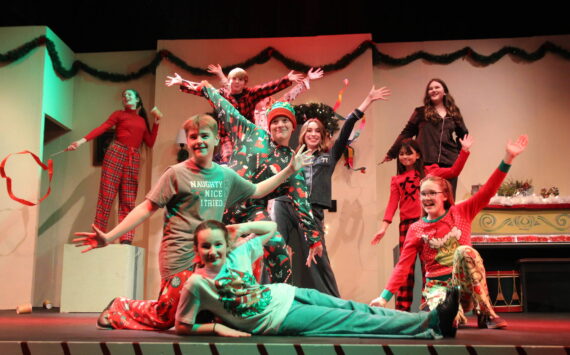 Photo by Marina Blatt
The cast decks out in Christmas apparel, their faces smiling like it’s Christmas morning. Built in just six rehearsals, the production showcases the cast’s creativity and dedication.