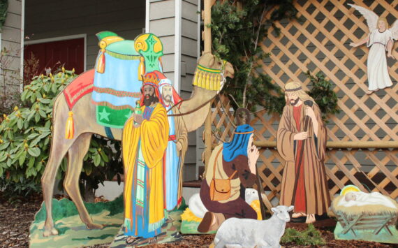 Photo by Allyson Ballard
Repairing and repainting Concordia Lutheran Church’s nativity scene took about nine months.