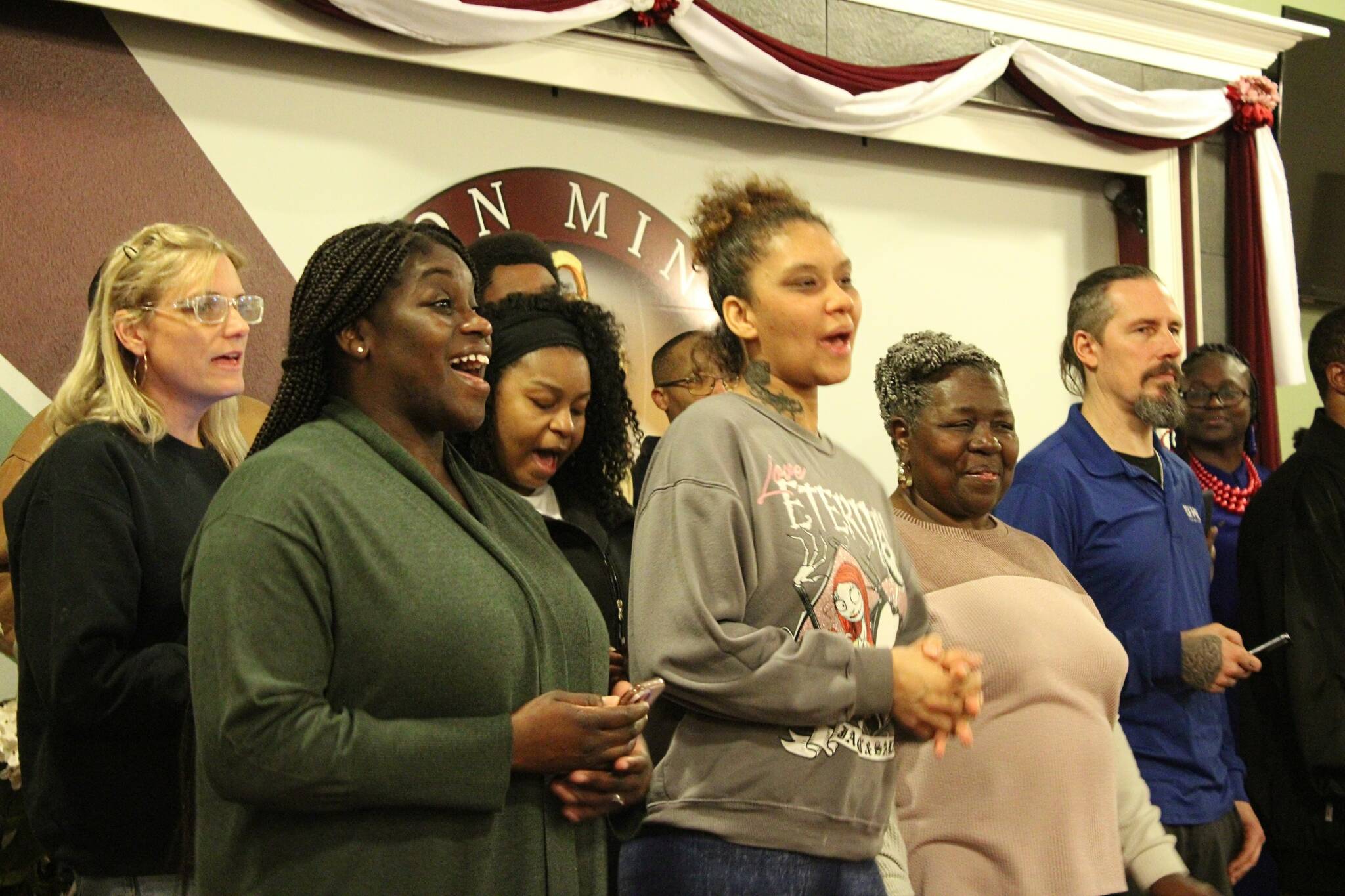 (Photo by Allyson Ballard) A choir will perform during Sundays program, which it held four rehearsals for.