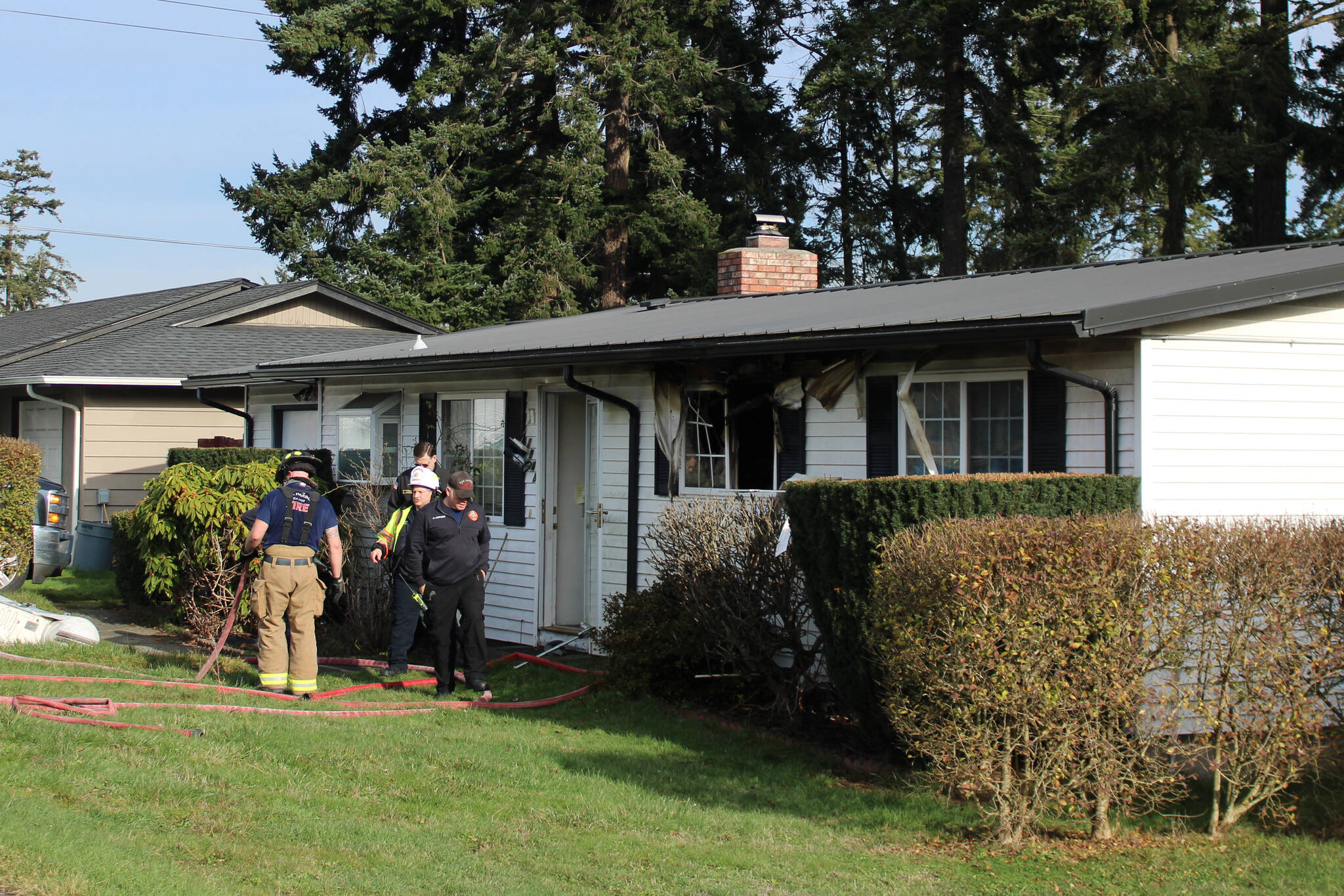 (Photo by Allyson Ballard) The cause of the fire is still under investigation according to the Oak Harbor Fire Department.