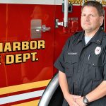 Photo provided                                Capt. Paul Schroer was recognized by the Oak Harbor Fire Department for completing a national education program.