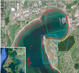 This graphic is pulled from an unclassified Navy document that describes potential sites for Navy SEALs training