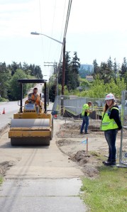 Oak Harbor School District is making student drop-off safer and easier by creating a buses-only entrance to the school off of Heller Road.