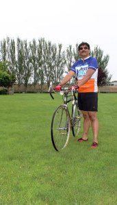 Ernie Branigh rides daily on his bike which he’s owned for over 40 years. He’s taken it with him in travels throughout the world.