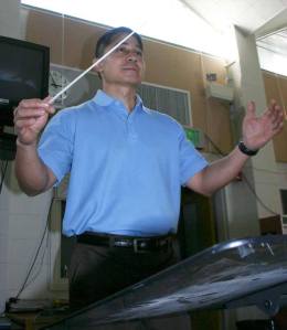 Oak Harbor Middle School band instructor Patrick Manuel was named Music Educator of the Year by the San Juan Music Educators Association.