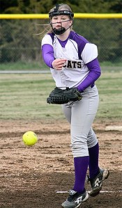 Tricia Sarns returns to the circle for the Oak Harbor softball team.
