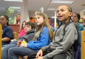 Third graders at Hillcrest Elementary came clutching copies of books by one of their favorite authors